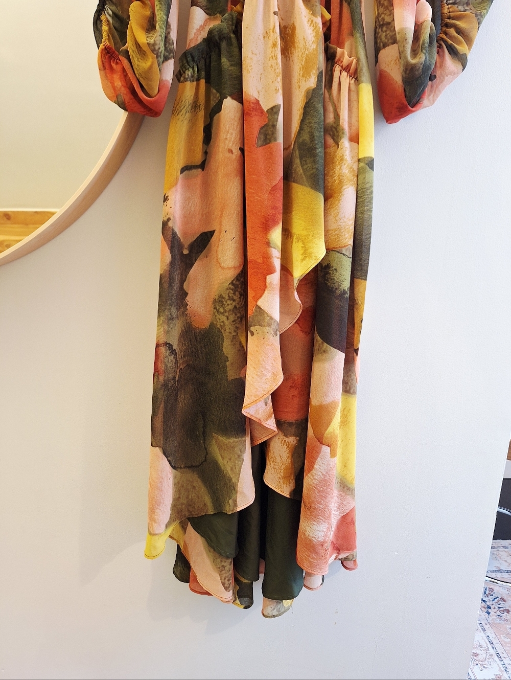 Anthropologie Hutch Floral Geo Wrap Maxi Dress - XS - Picture 5 of 8
